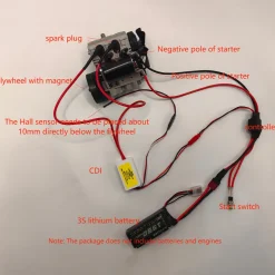 Gas Conversion Kit for TOYAN FS-L200AC Nitro Engine - OTTO MOTOR & SEMTO ENGINE Version