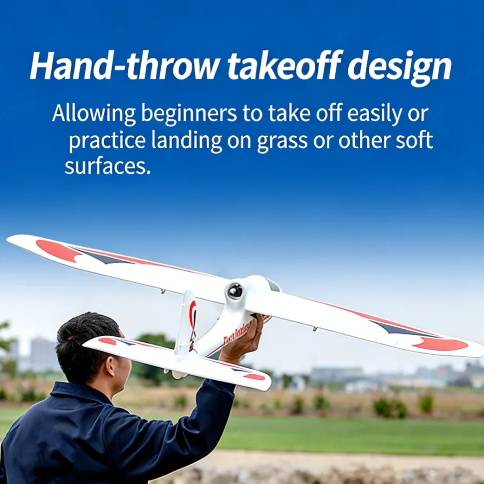 2.4G 4CH EPP Fixed Wing RC Glider, 1280mm Large Wingspan, JST Connector, No Reflex (RTF Version)