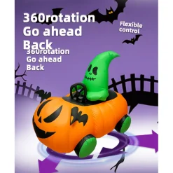 2.4Ghz Inflatable Pumpkin Street Racing RC Car Halloween Gift RTR