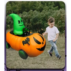 2.4Ghz Inflatable Pumpkin Street Racing RC Car Halloween Gift RTR