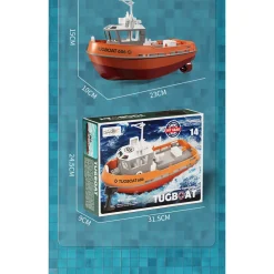 1/72 2.4Ghz RC Electric Tugboat Model RTR Version
