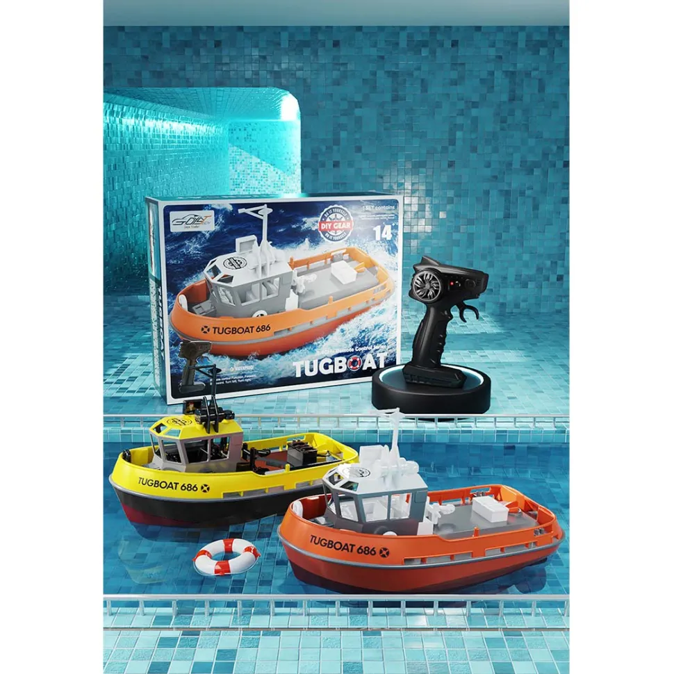 1/72 2.4Ghz RC Electric Tugboat Model RTR Version