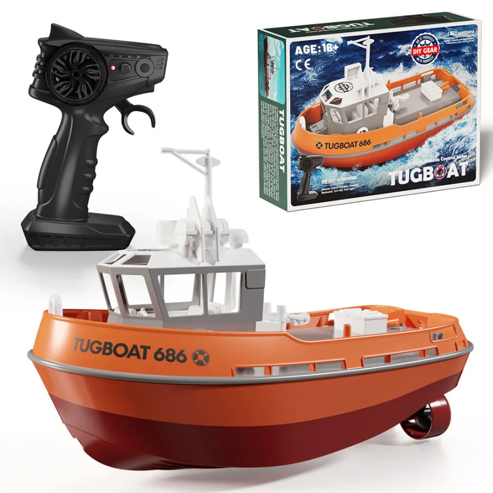 1/72 2.4Ghz RC Electric Tugboat Model RTR Version