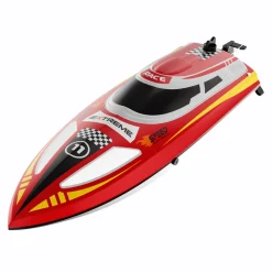2.4GHz Remote Control Speedboat - 30KM/H High-Speed Electric Racing Boat with LED Night Lights