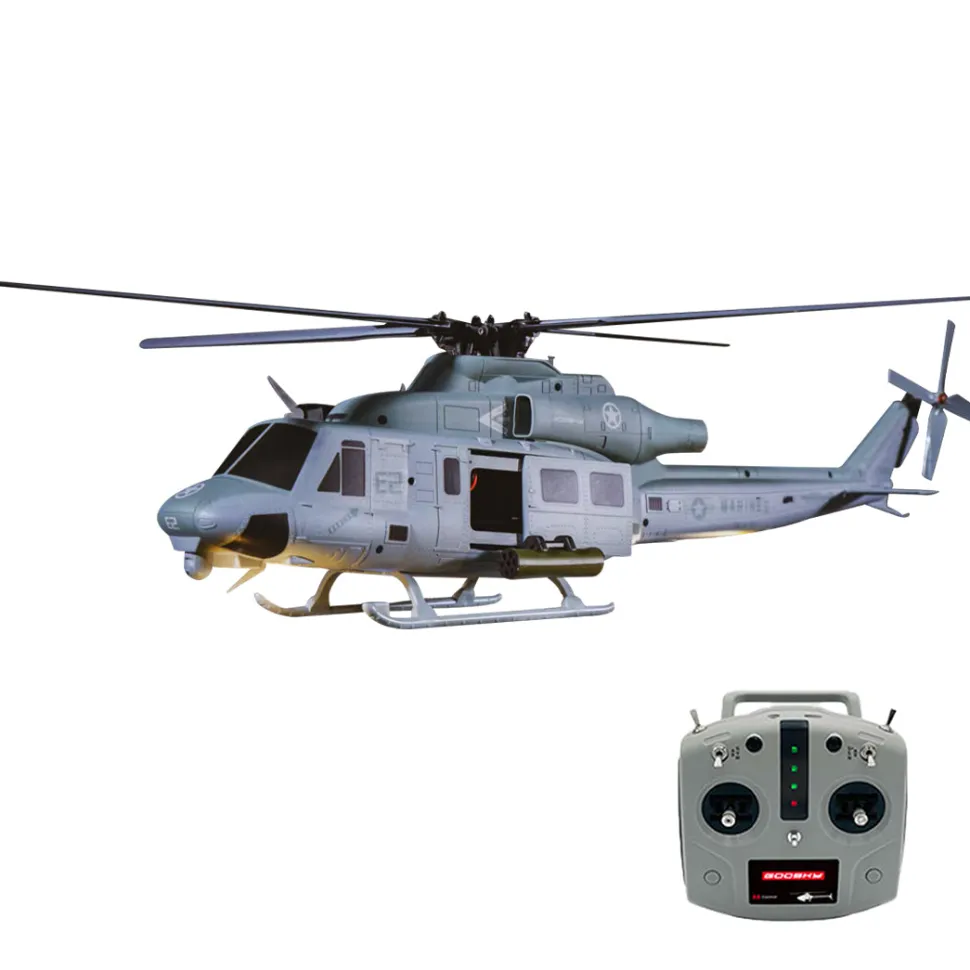 GOOSKY E2 UH-1Y 2.4G 6CH Dual Brushless Direct Drive RC Rescue Simulation Helicopter Model with Lidar positioning
