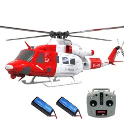 GOOSKY E2 UH-1Y 2.4G 6CH Dual Brushless Direct Drive RC Rescue Simulation Helicopter Model with Lidar positioning