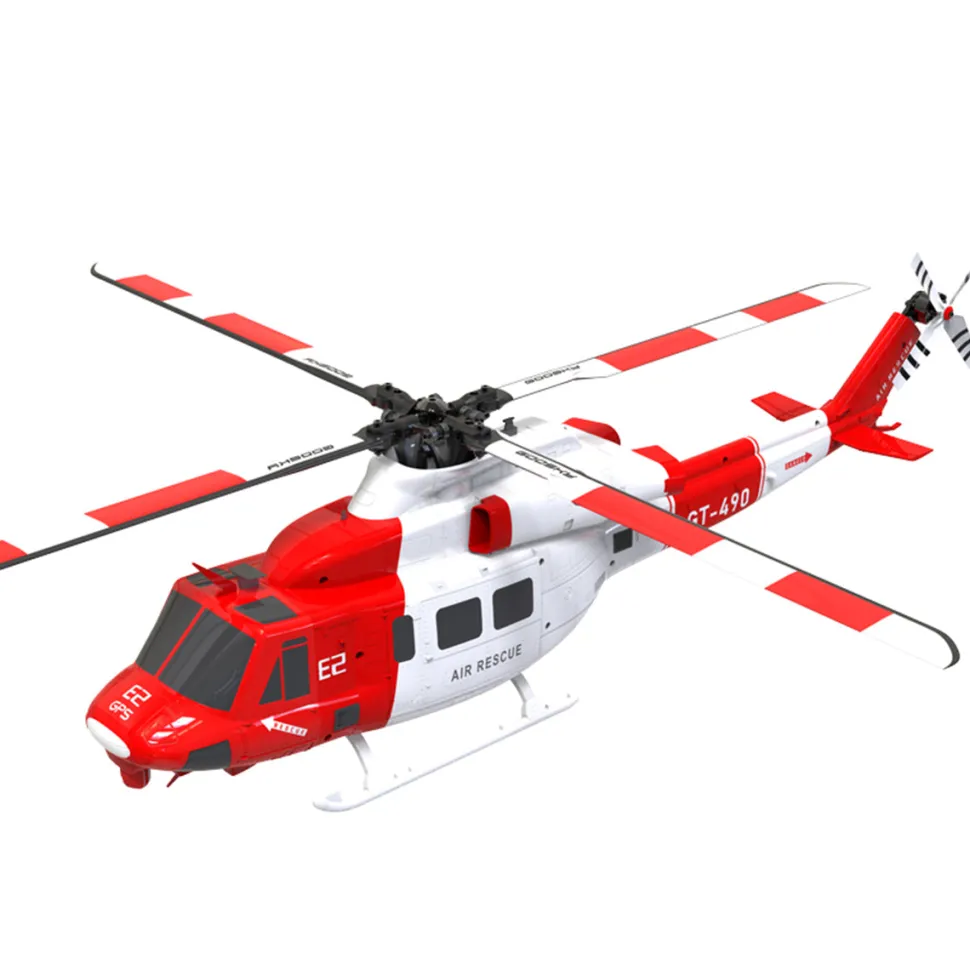 GOOSKY E2 UH-1Y 2.4G 6CH Dual Brushless Direct Drive RC Rescue Simulation Helicopter Model with Lidar positioning