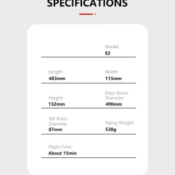 GOOSKY E2 UH-1Y 2.4G RC 6CH Dual Brushless Direct Drive Scale Aerobatic GTS Flight Control Helicopter Model