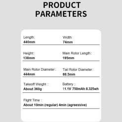 GOOSKY Legend S2 MAX 2.4G 6CH Dual Brushless 3D Stunt RC Helicopter