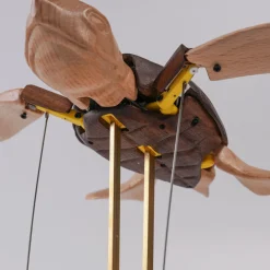 Handcrafted Wooden Sea Turtle Dynamic Model- Desktop Stress Relief Display