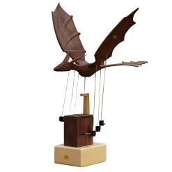 Handcrafted Wooden Western Fire Dragon Dynamic Model - Desktop Stress Relief Display (Non-Music Box)