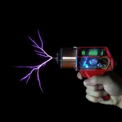 Handheld Tesla Coil with 10cm Long Arc Artificial Lightning Generator Educational Science Experiment - US Plug
