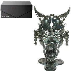 Hannya 3D DIY Mechanical Punk Japanese Ghast Mask Metal Assembly Model