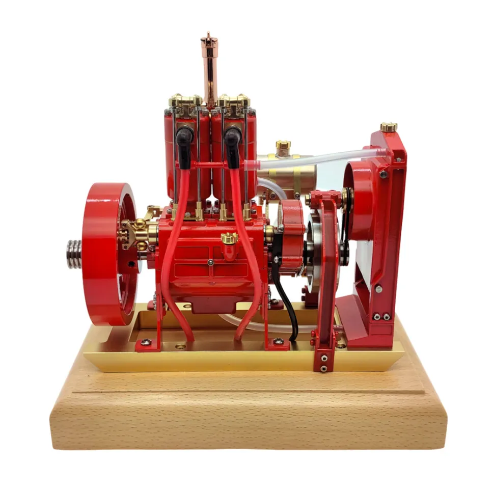 H74 5CC 2-cylinder 4 Stroke Water Cooled Gasoline Engine ICE Model Internal Combustion Engine