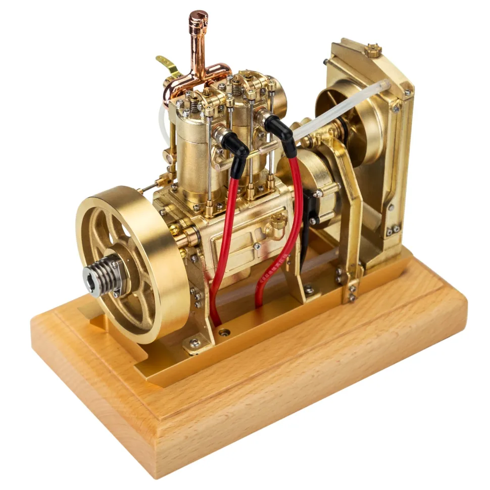 H74 5CC 2-cylinder 4 Stroke Water Cooled Gasoline Engine ICE Model Internal Combustion Engine