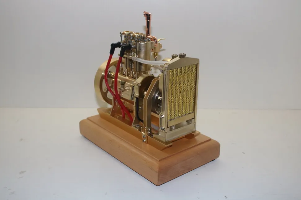 H74 5CC 2-cylinder 4 Stroke Water Cooled Gasoline Engine ICE Model Internal Combustion Engine