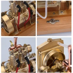 H74 5CC 2-cylinder 4 Stroke Water Cooled Gasoline Engine ICE Model Internal Combustion Engine