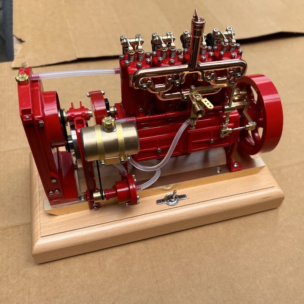 H75 12cc Vertical 4-cylinder OHV Gas Engine Internal Combustion Engine Tractor Engine Model with Mechanical Speed Limit Complete Water Circulation Cooling System