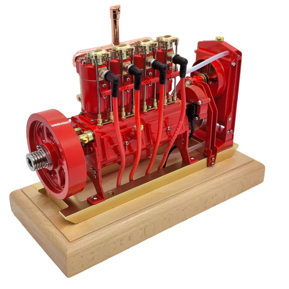 H75 12cc Vertical 4-cylinder OHV Gas Engine Internal Combustion Engine Tractor Engine Model with Mechanical Speed Limit Complete Water Circulation Cooling System