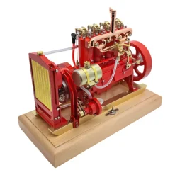 H75 12cc Vertical 4-cylinder OHV Gas Engine Internal Combustion Engine Tractor Engine Model with Mechanical Speed Limit Complete Water Circulation Cooling System