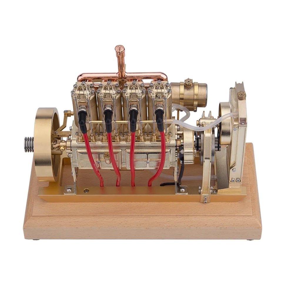 H75 12cc Vertical 4-cylinder OHV Gas Engine Internal Combustion Engine Tractor Engine Model with Mechanical Speed Limit Complete Water Circulation Cooling System