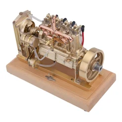 H75 12cc Vertical 4-cylinder OHV Gas Engine Internal Combustion Engine Tractor Engine Model with Mechanical Speed Limit Complete Water Circulation Cooling System