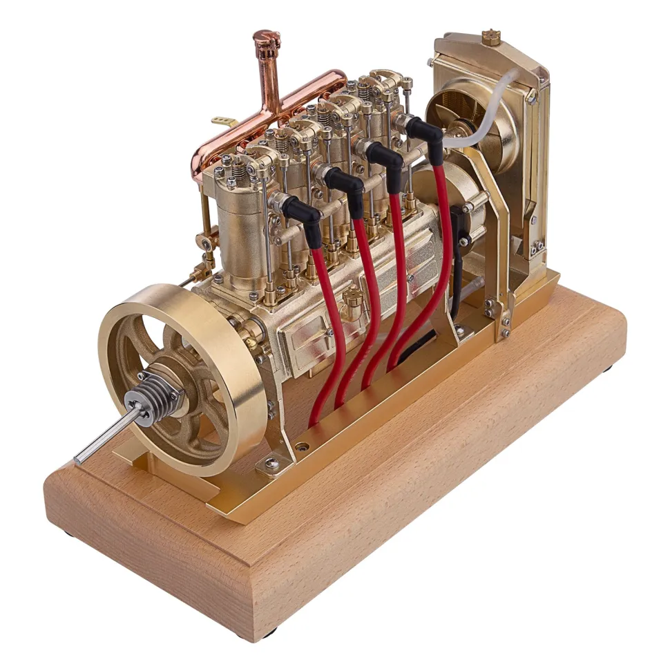 H75 12cc Vertical 4-cylinder OHV Gas Engine Internal Combustion Engine Tractor Engine Model with Mechanical Speed Limit Complete Water Circulation Cooling System