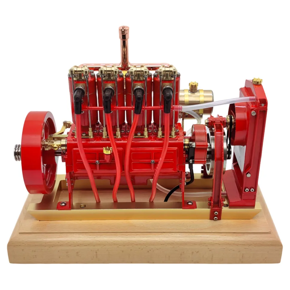 H75 12cc Vertical 4-cylinder OHV Gas Engine Internal Combustion Engine Tractor Engine Model with Mechanical Speed Limit Complete Water Circulation Cooling System