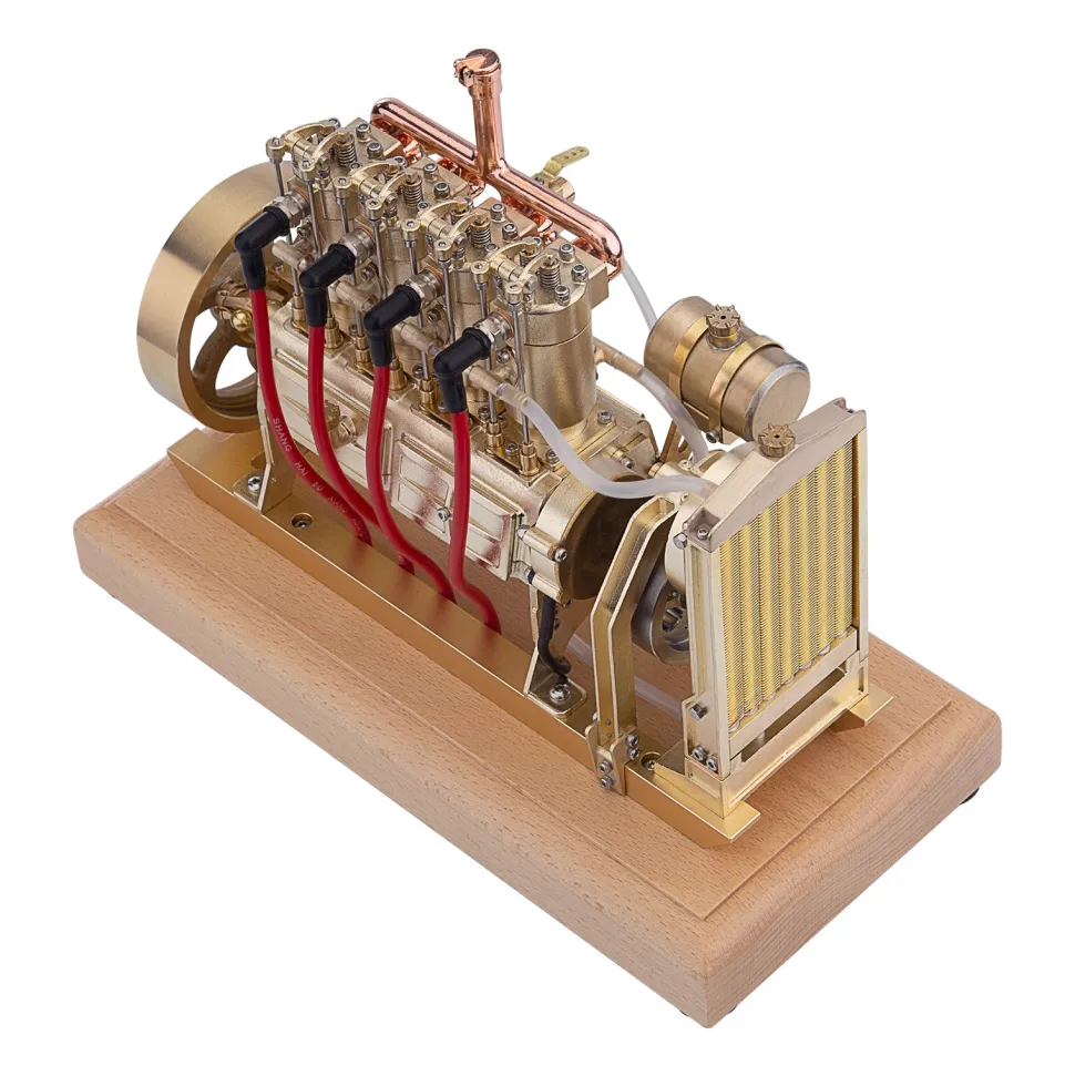 H75 12cc Vertical 4-cylinder OHV Gas Engine Internal Combustion Engine Tractor Engine Model with Mechanical Speed Limit Complete Water Circulation Cooling System