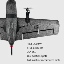 HEEWING Ranger T1 VTOL 2.4G EPP Vertical Takeoff and Landing Fixed-Wing RC Aircraft with FPV Camera Mount and Flight Controller