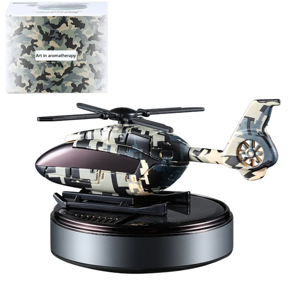 Helicopter-Inspired Solar Car Air Freshener-Elegance & Aromatherapy