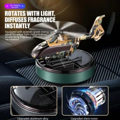 Helicopter-Inspired Solar Car Air Freshener-Elegance & Aromatherapy