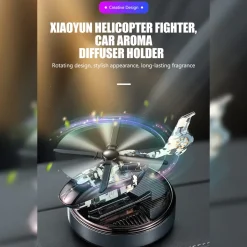 Helicopter-Inspired Solar Car Air Freshener-Elegance & Aromatherapy