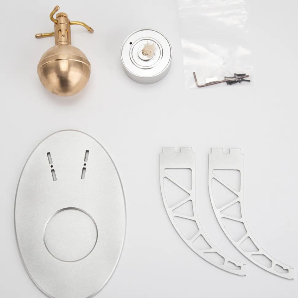 Hero's Engine Bladeless Radial Steam Ball Model Kit-Build Your Own Engine