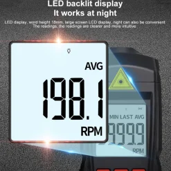 High Precision Laser Non-contact Tachometer Measuring Instrument