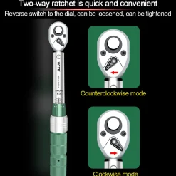 High-precision Mechanical Adjustable Torque Wrench Set DIY Tools Kit - 14Pcs