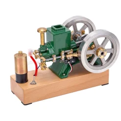 Hit and Miss Engine 6cc Metal Single Cylinder 4-Stroke IC Engine with Ignition Device Gift Collection