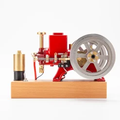 Hit and Miss Engine 6cc Metal Single Cylinder 4-Stroke IC Engine with Ignition Device Gift Collection