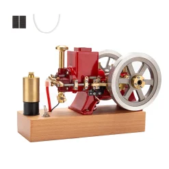 Hit and Miss Engine 6cc Metal Single Cylinder 4-Stroke IC Engine with Ignition Device Gift Collection
