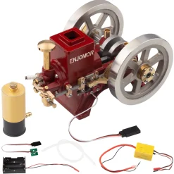 Hit and Miss Engine 6cc Metal Single Cylinder 4-Stroke IC Engine with Ignition Device Gift Collection