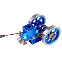 Hit and Miss Engine Full Metal IC Engine Model Water Cooled Gasoline Engine with Base Gift Collection