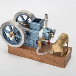 Hit and Miss Engine that Works - ENJOMOR 6cc Antique 4-Stroke Gas IC Engine Green Horizontal Stationary Engine with Ignition Device and Stand