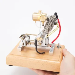 H09 Mini Hoglet Single-Cylinder Four-Stroke Gasoline Engine Model for Motorcycles with Pedal Start