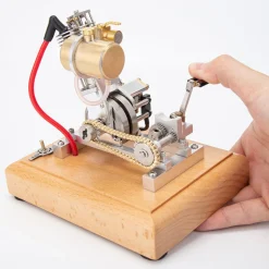 H09 Mini Hoglet Single-Cylinder Four-Stroke Gasoline Engine Model for Motorcycles with Pedal Start