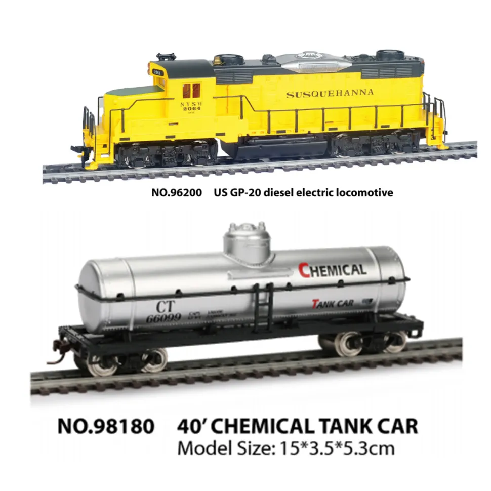 1/87 HO Scale Locomotive Model Train SetUnique Gift for Kids, Teens and Adults