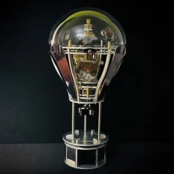 Hot Air Balloon Tourbillon Mechanical Art Sculpture-Kinetic Desk Decor Model, Stress Relief Toy & Creative Gift