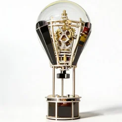 Hot Air Balloon Tourbillon Mechanical Art Sculpture-Kinetic Desk Decor Model, Stress Relief Toy & Creative Gift
