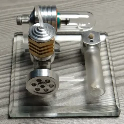 Hot Air Single Cylinder Stirling Engine Model-Enginediy