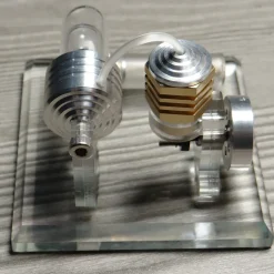 Hot Air Single Cylinder Stirling Engine Model-Enginediy