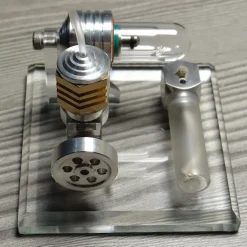 Hot Air Single Cylinder Stirling Engine Model-Enginediy